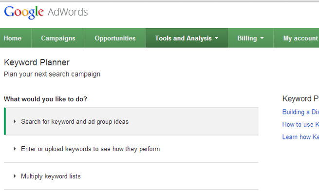 keyword-planner