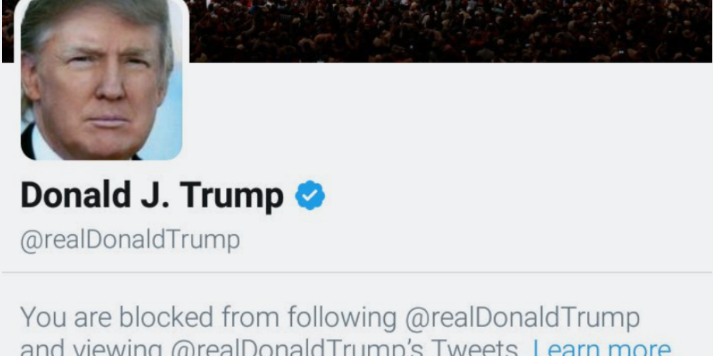 President Trump First Amendment Twitter