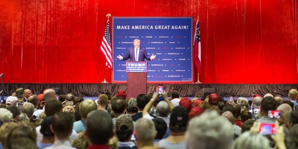 President Donald Trump Campaigning